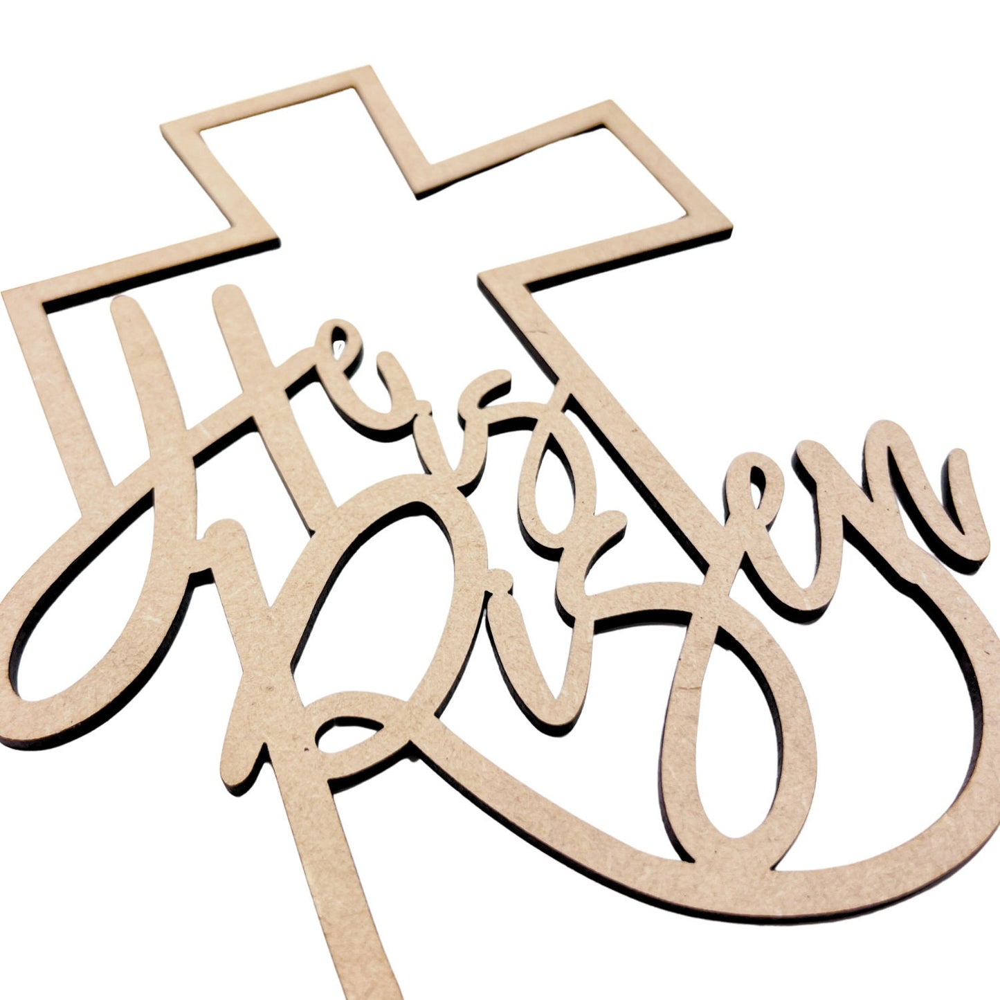 Small He is Risen Cross | Connected Wood Words | Easter Crafts | Easter Decor | Christian Crafts | Easter Door Hanger | Easter Sign