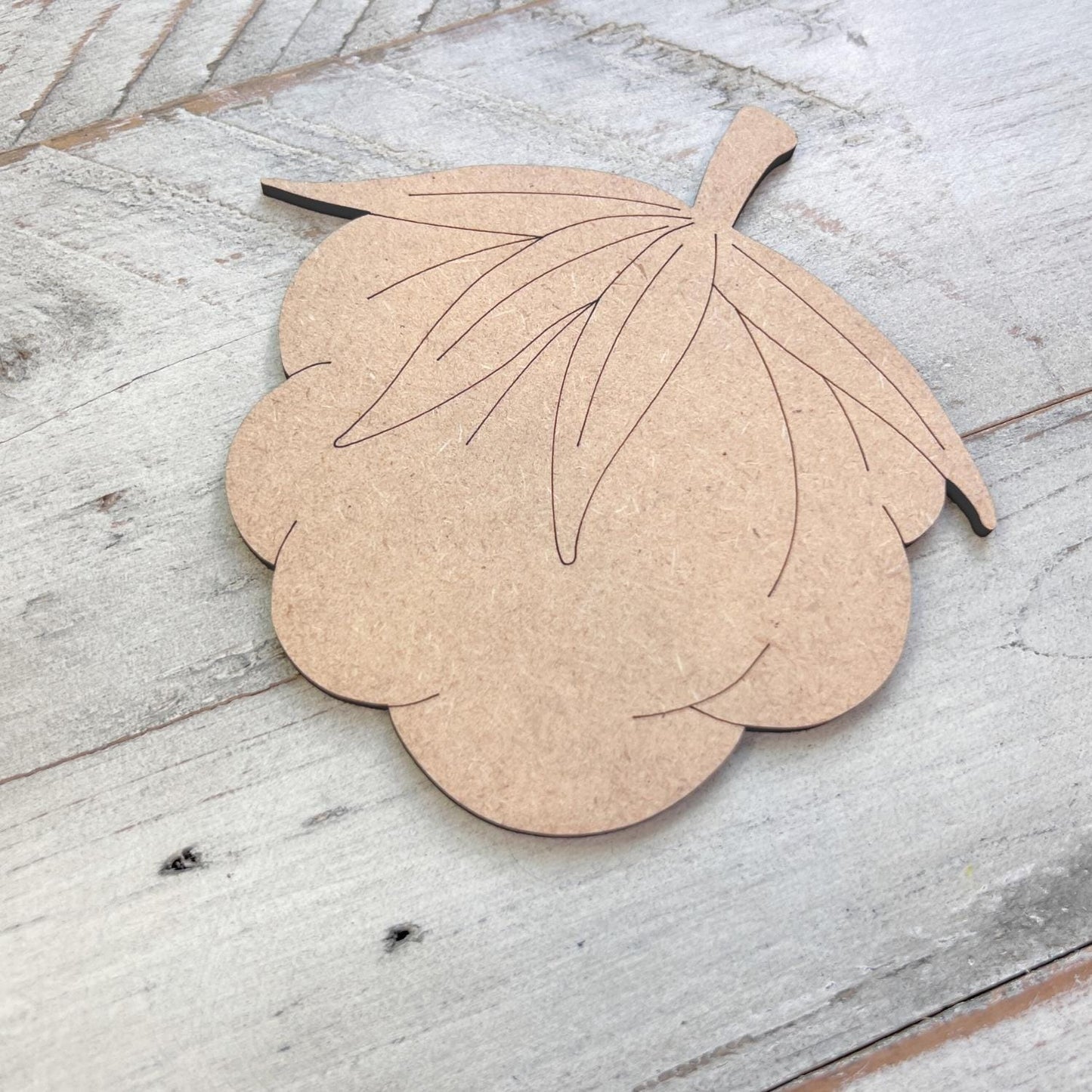 Cotton Ball Wood Craft Paint by Line, Fall Decor