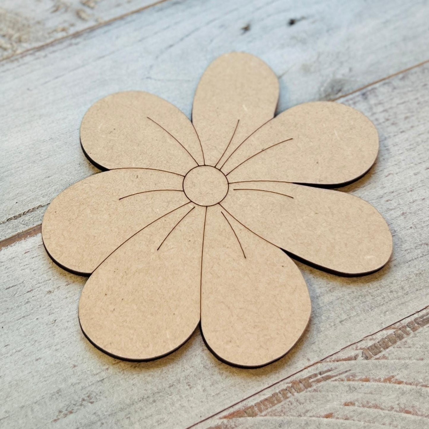 Wood Daisy Craft Shape | Wood Flower Decor | Flower Cutout| Craft Wood Shapes | Spring Decor | DIY Crafts | Paint by Lines