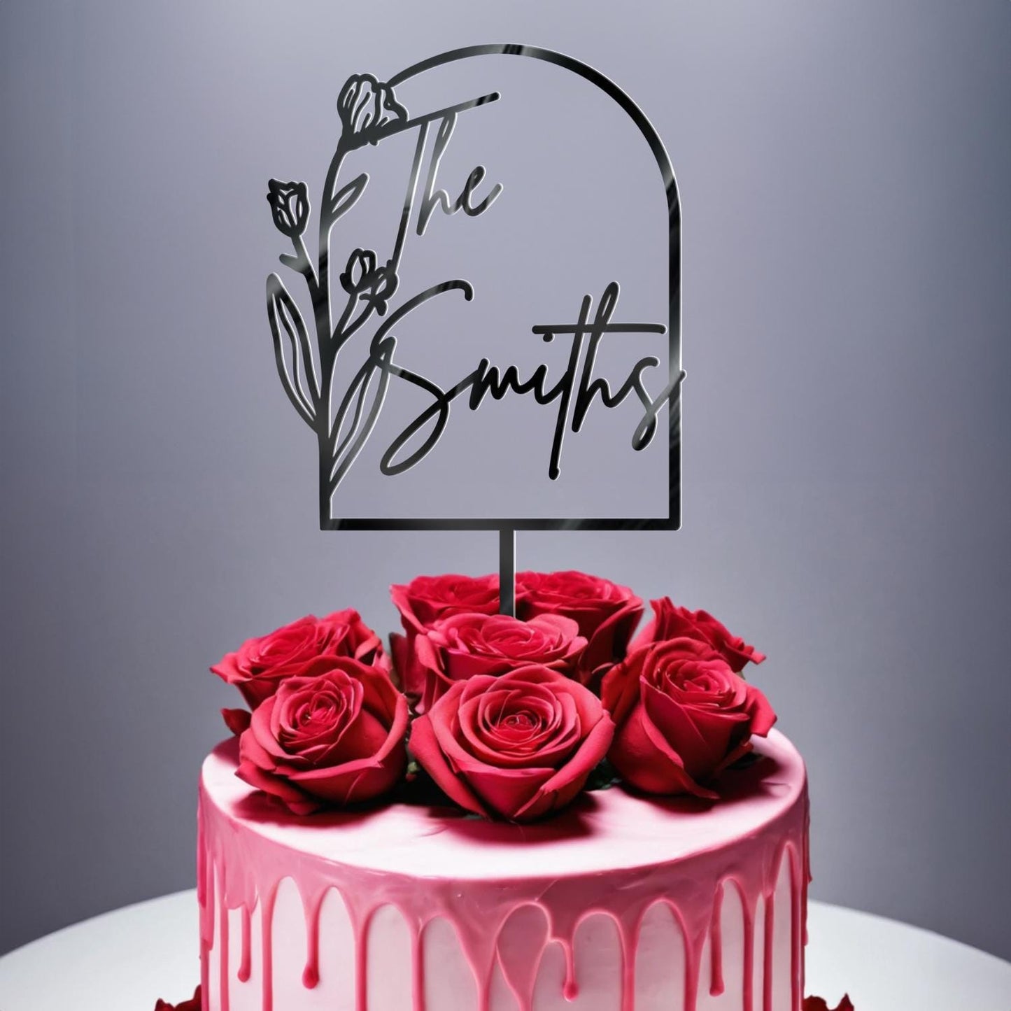 Wedding Personalized Cake Topper | Custom Name Cake Decor | Rustic Wedding Cake Decor | Anniversary Cake Topper | Personalized Wedding Decor
