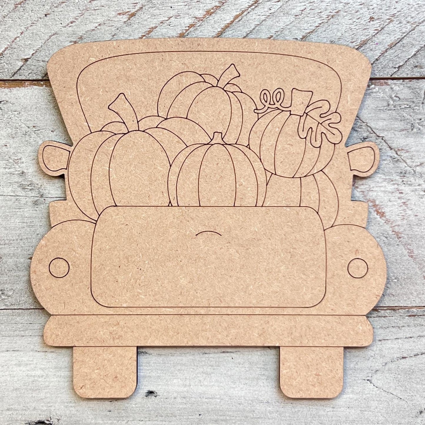 Fall Truck with Pumpkins | Paint by Lines