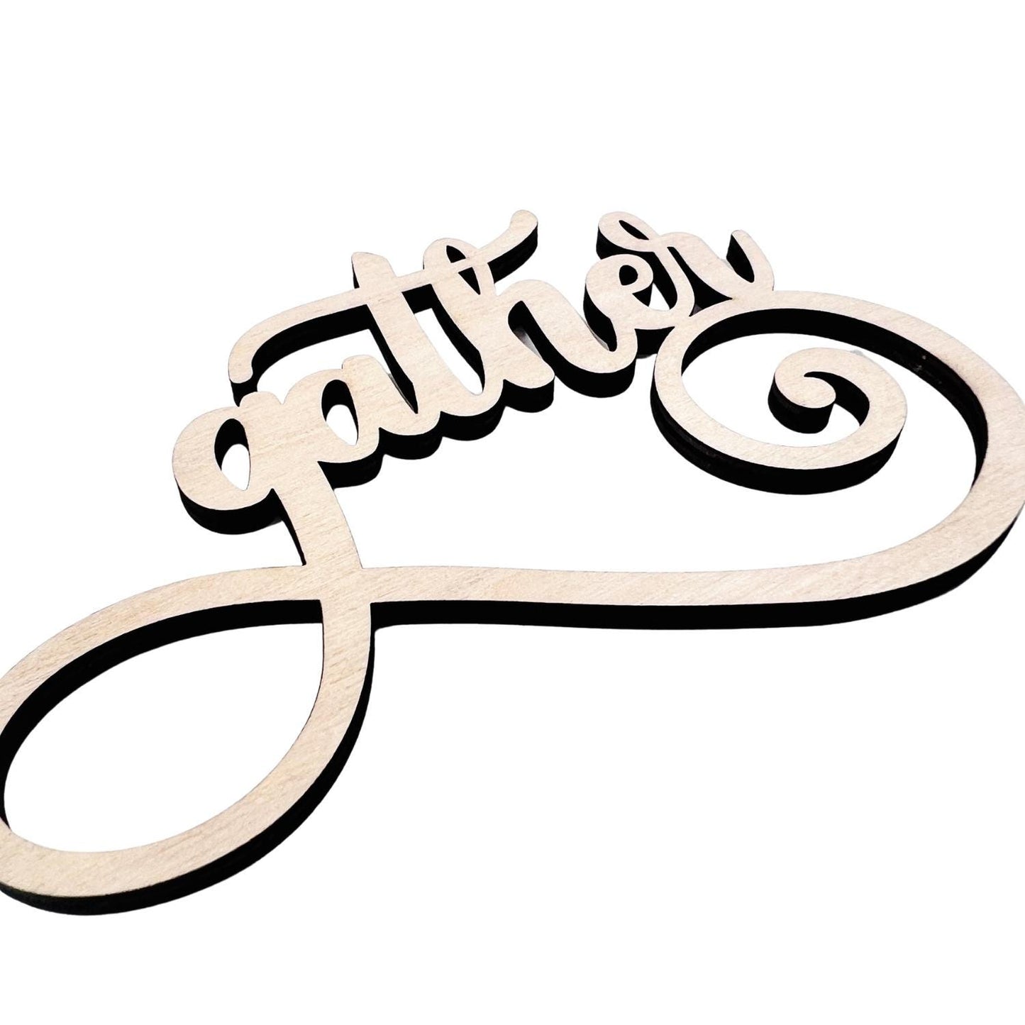 Gather Wood Word Cutout | Fall Words