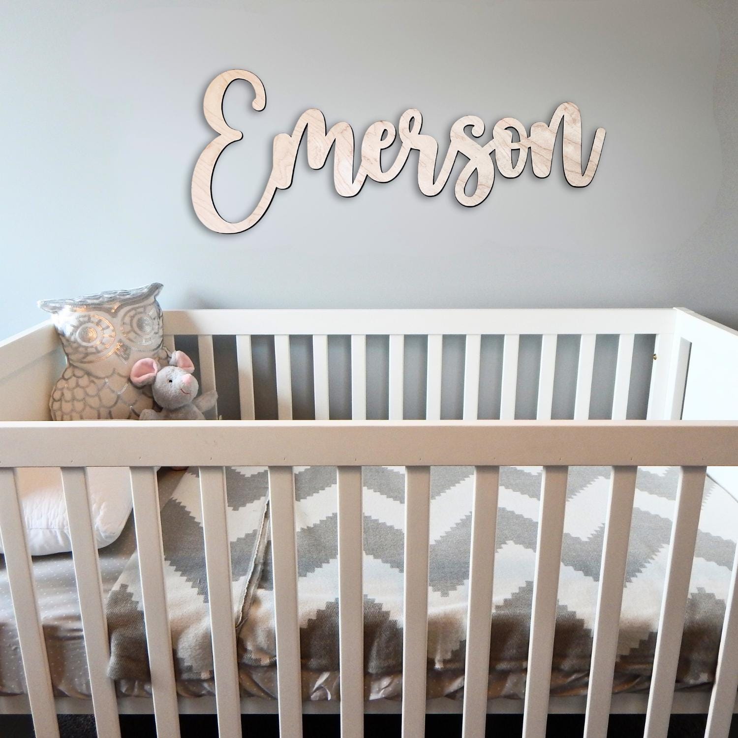 Wooden Name Cutout, Personalized Nursery Decor, Baby Shower Decoration, Baby Name Reveal, Custom Cutout Names