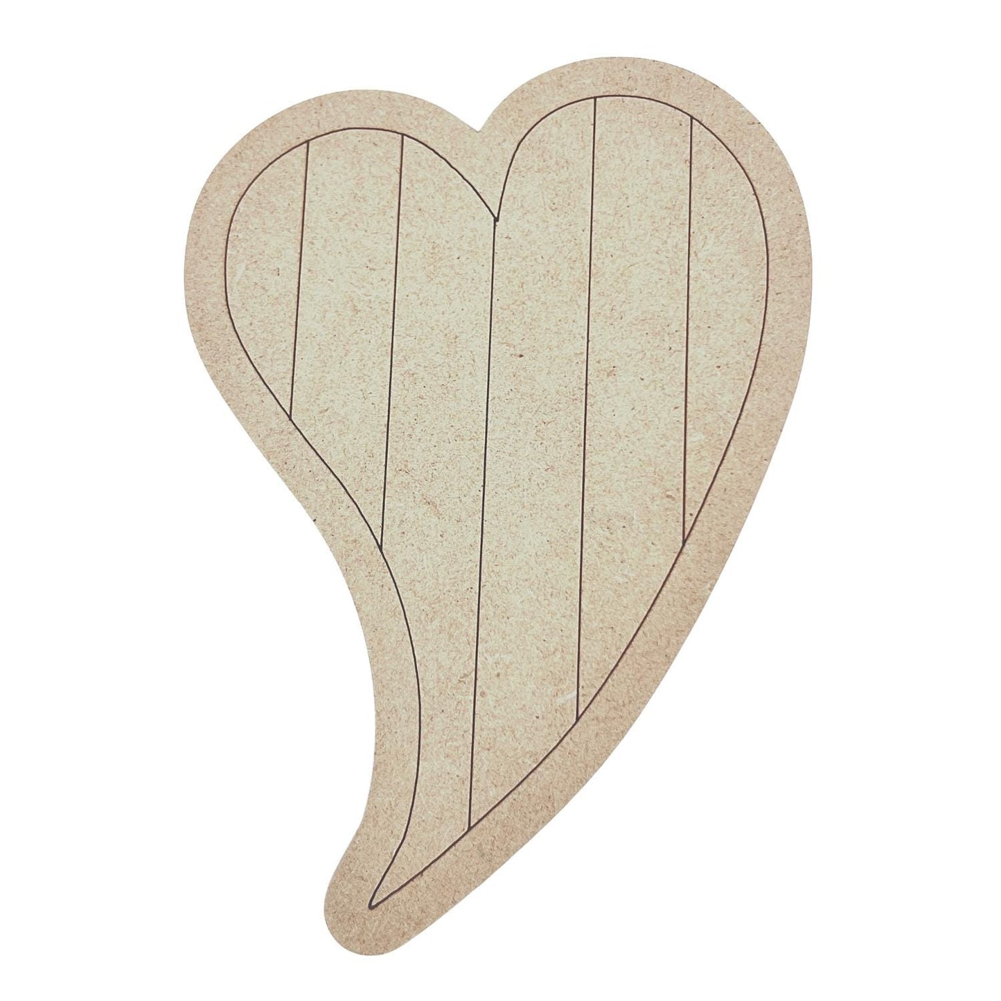 Large Wood 12"-22" Heart | Valentine Heart | Wood Valentine Heart| Paintable Hearts | Paint by Line Crafts