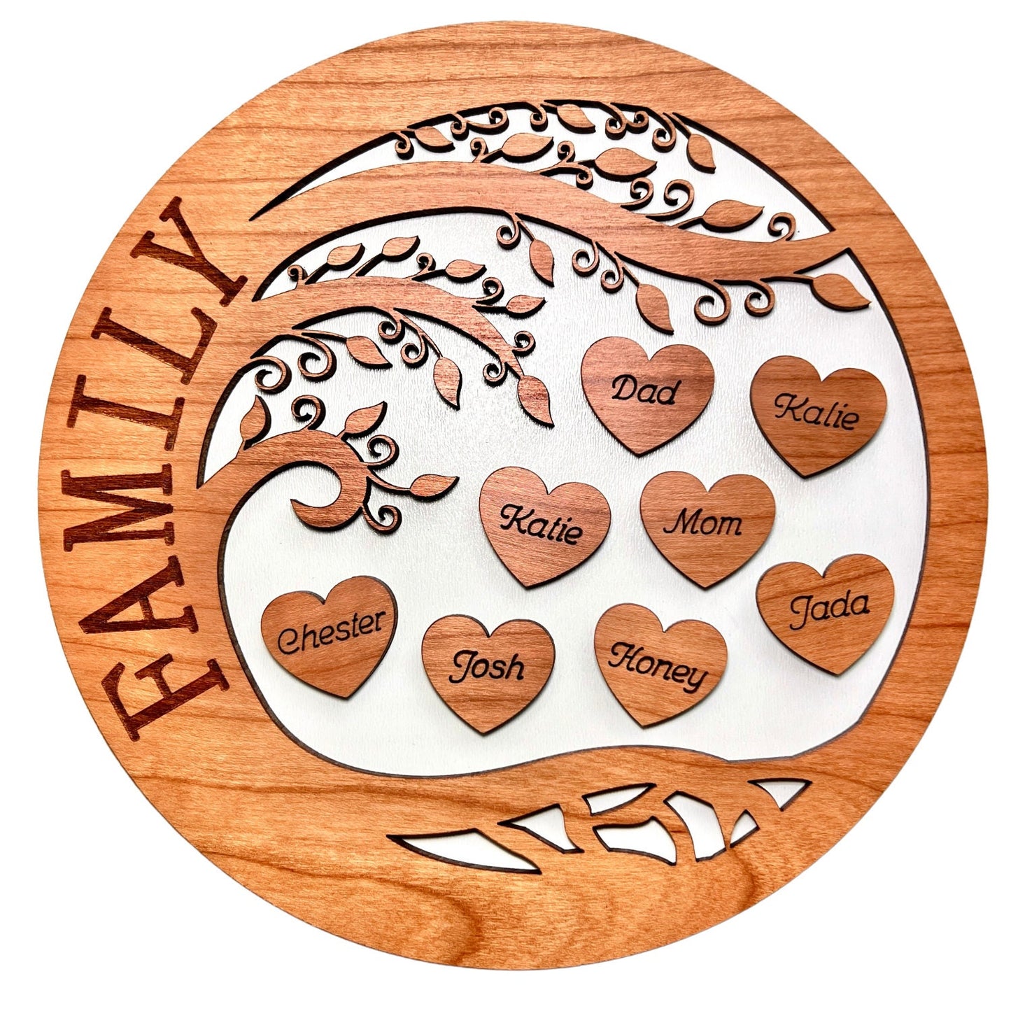 Personalized Family Life Tree, Family Sign, Birthday Gift, Personalized Mother's Day Idea, Gifts for Grandma, Christmas Present for Family