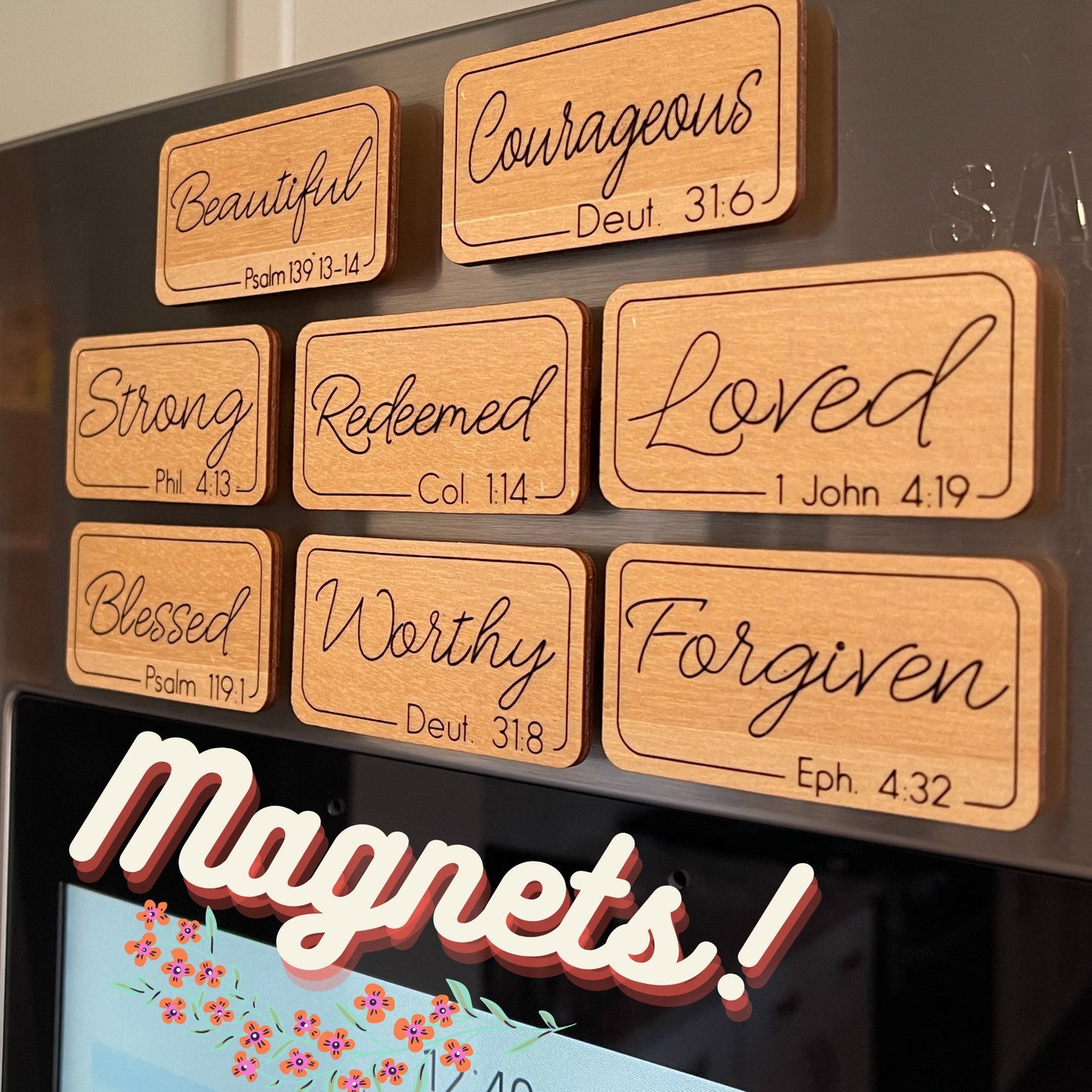 Bible verse magnets/ Christian Magnets/ Refrigerator Magnets/ Gift Ideas