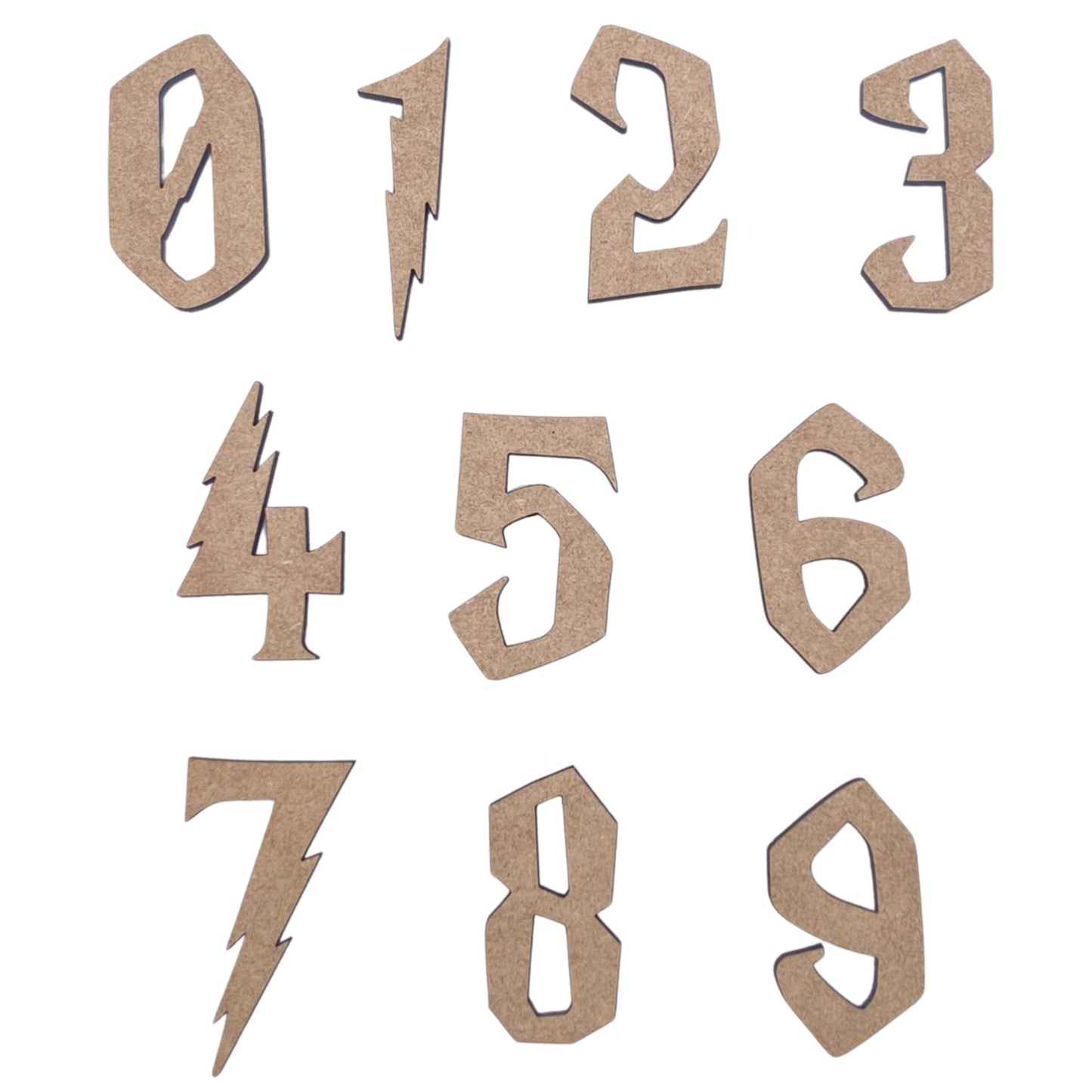 Lightning Wooden Letters
