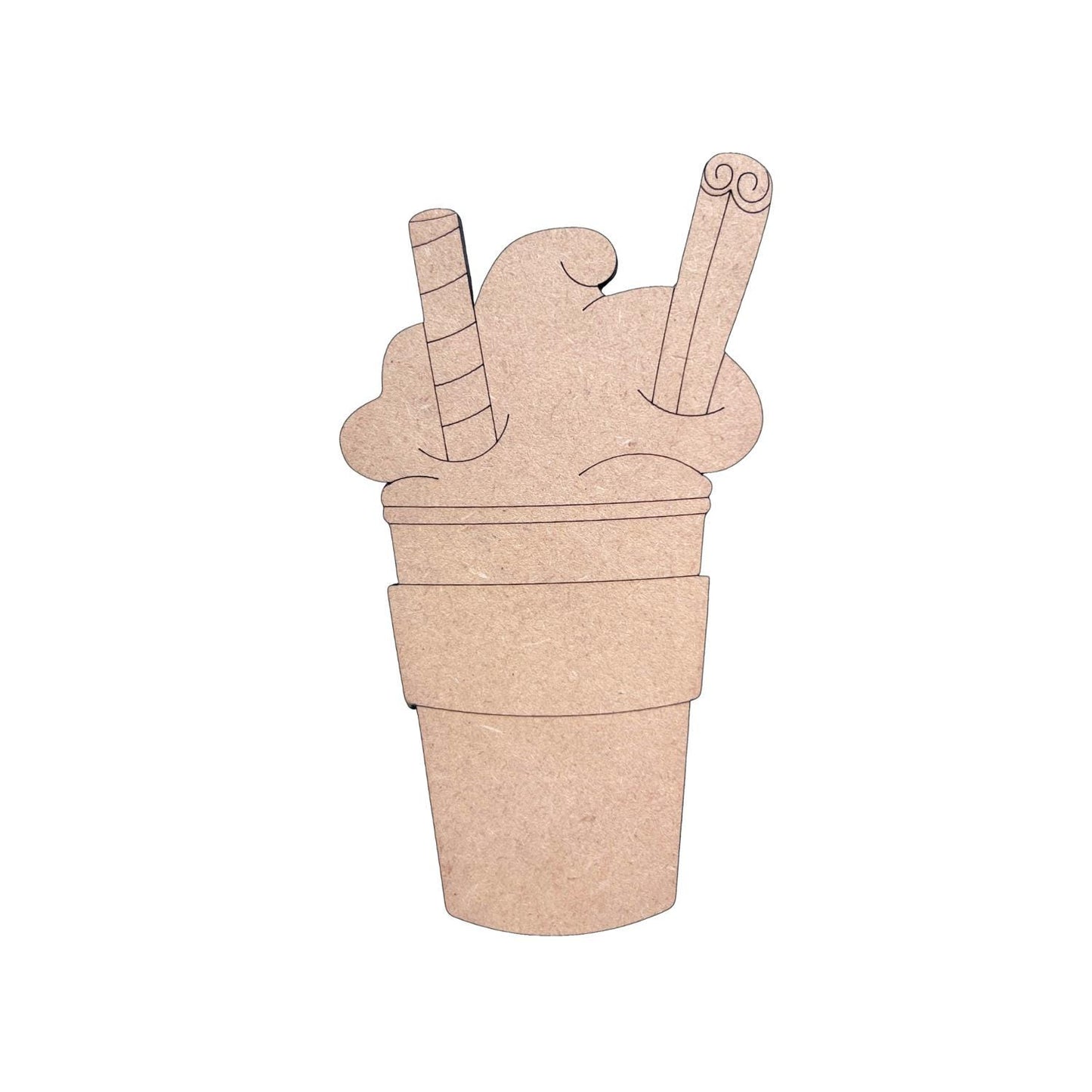 Pumpkin Spice Latte Fall Wood Craft- Paint by line