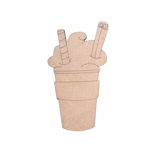 Pumpkin Spice Latte Fall Wood Craft- Paint by line