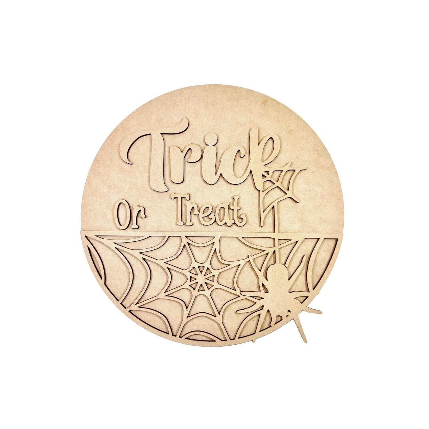 Large Trick or Treat Sign | Halloween Door Sign | Halloween Decor | DIY Halloween Door Sign | Unfinished Halloween Wood Crafts