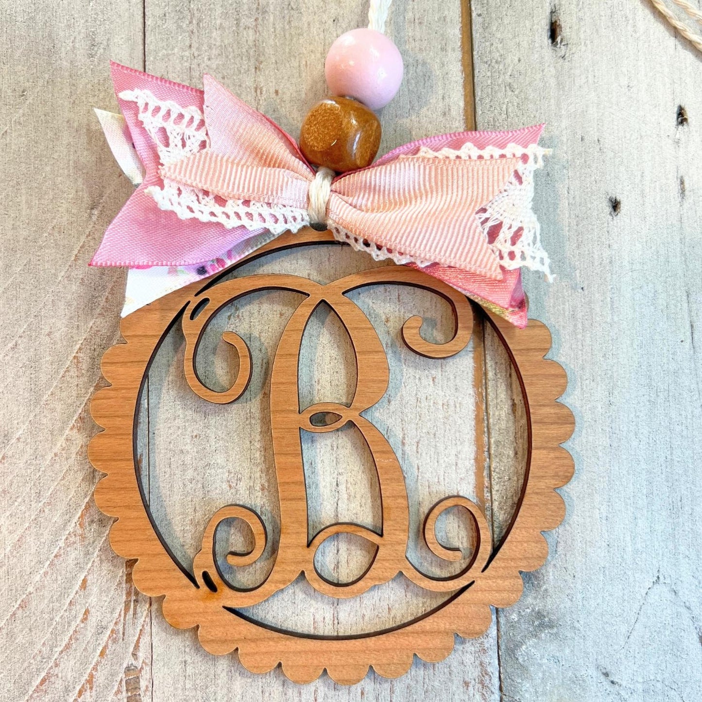Letter B Car Charm | Monogram B Car Charm | Clearance