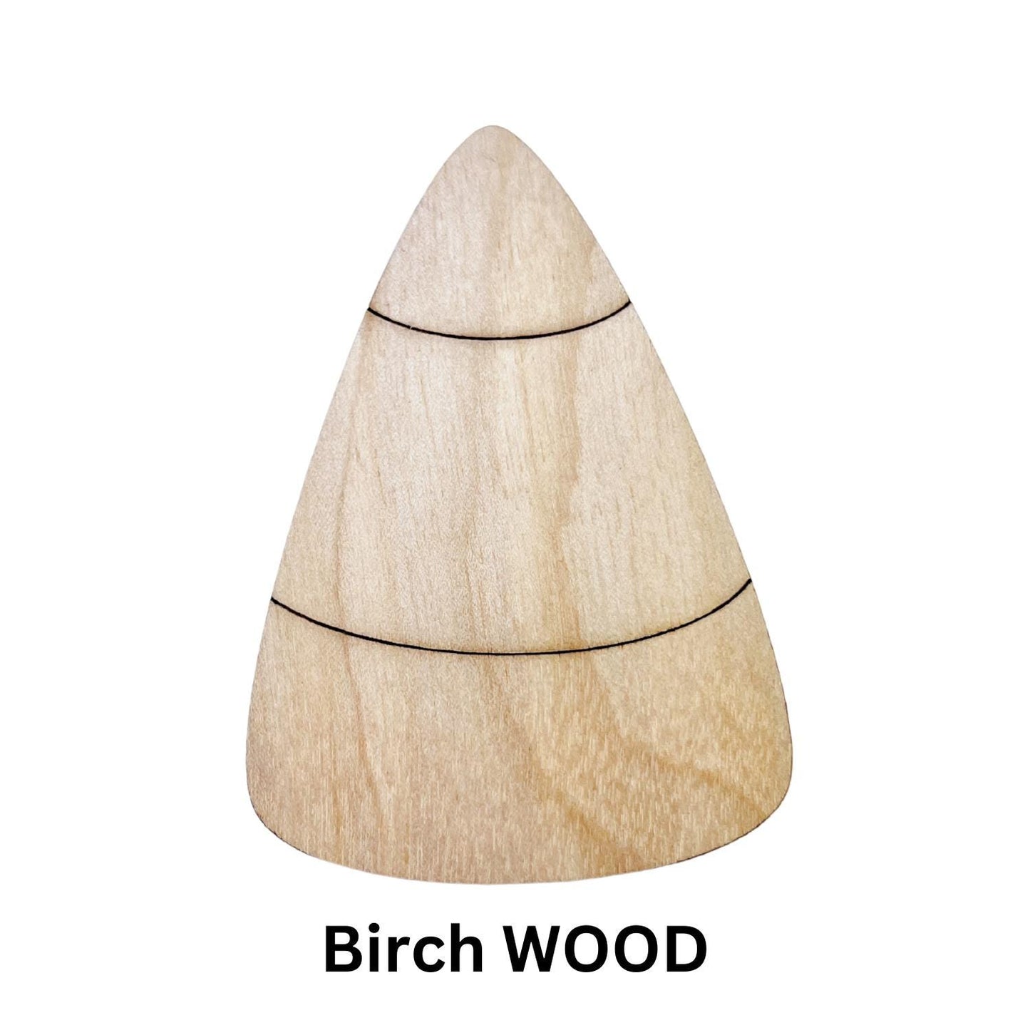 Large Candy Corn Wood Cutout | Halloween Wood Craft Shapes