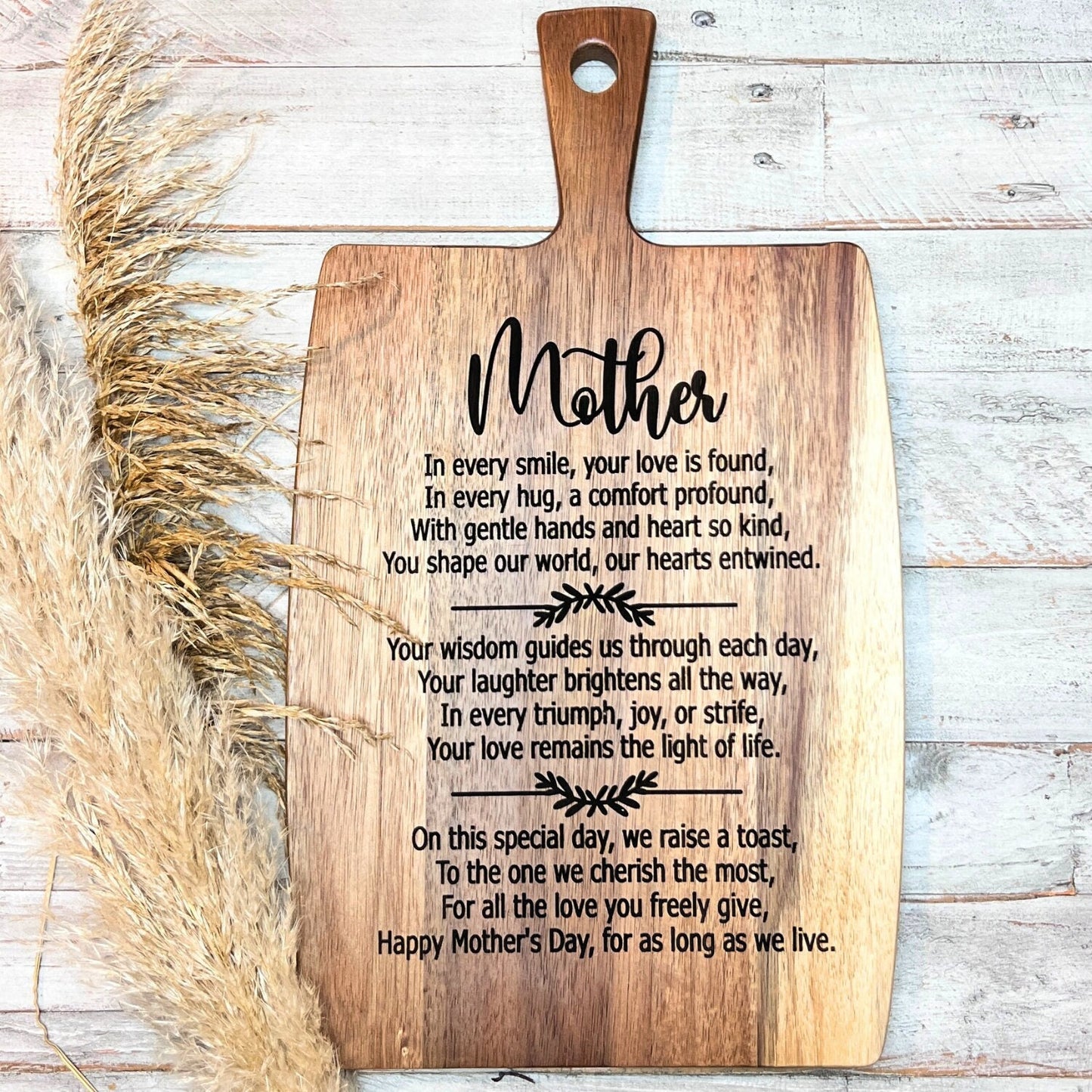 Mother's Day Cutting Board, Gift For Mom, Love You Mom, Mothers Day Gift, Personalized Gifts For Mom, Cheese Board, Charcuterie Board