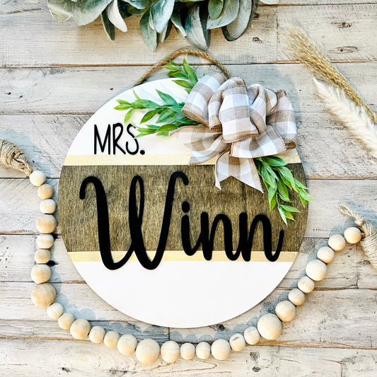 Teacher Door Hanger | Classroom Door Hanger | Classroom Supplies | School Supplies | Teacher Appreciation | Teacher Gifts