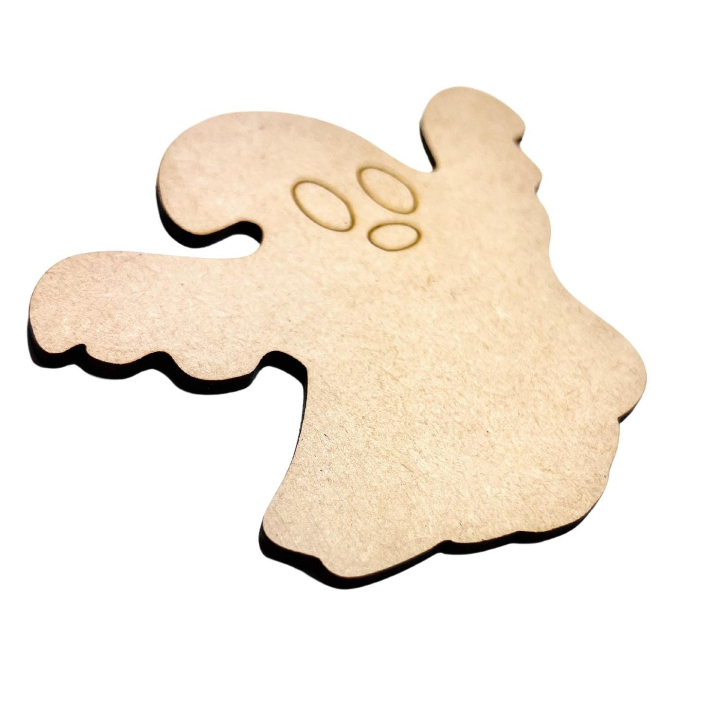 Large Wooden Ghost Paint by Line | Halloween Ghost Craft Shape | Spooky Ghost with Arms