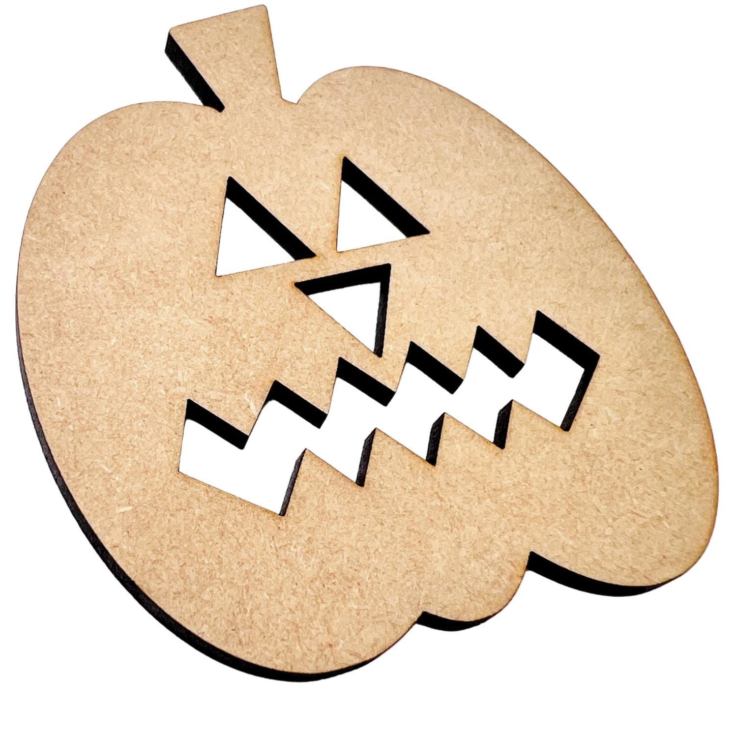 Large Wooden Jack-O-Lantern Paint by Line Fa| Halloween Wood Pumpkin | Wooden Pumpkin Craft