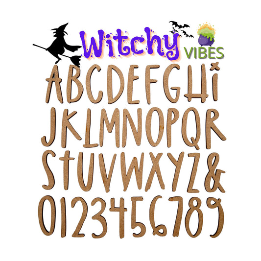 Witchy Vibes Wooden Letters