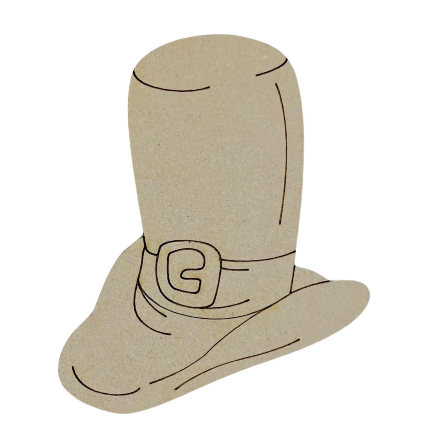 Small 2"- 10" | Tall Hat | St Patrick's Day Decor | Craft Wood Shapes | Spring Decor | DIY Crafts | Paint by Lines
