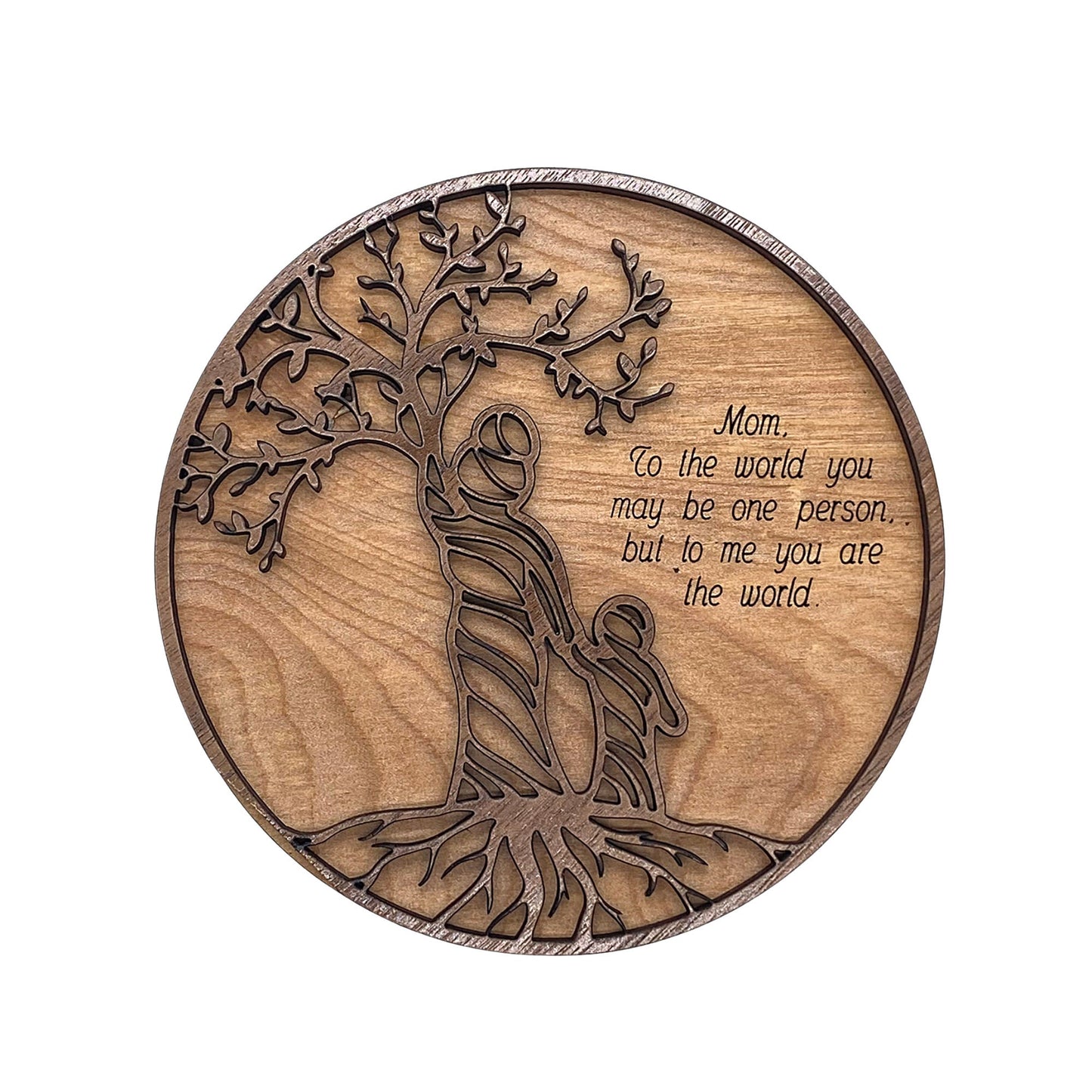 2-Layer Mother & Child Tree Plaque | Mom Birthday Gift | Mother Tree | Mother Earth | One of a Kind Gifts | Personal Mommy Gifts