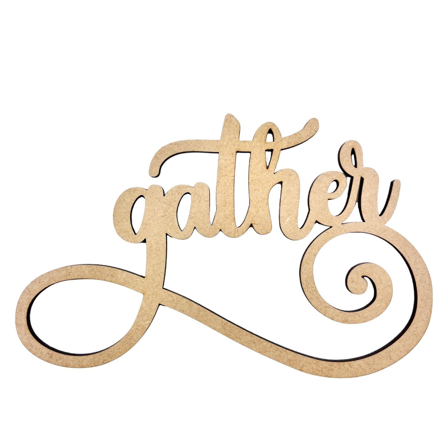 Gather Wood Word Cutout | Fall Words