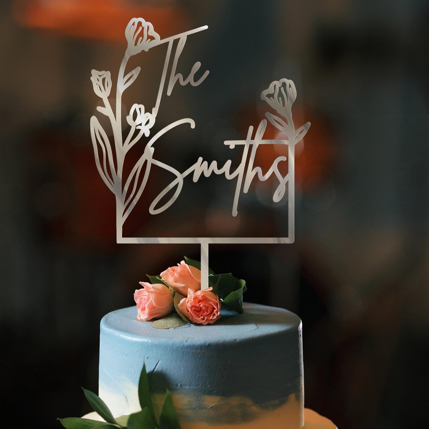 Wedding Personalized Cake Topper | Custom Name Cake Decor | Rustic Wedding Cake Decor | Anniversary Cake Topper | Personalized Wedding Decor