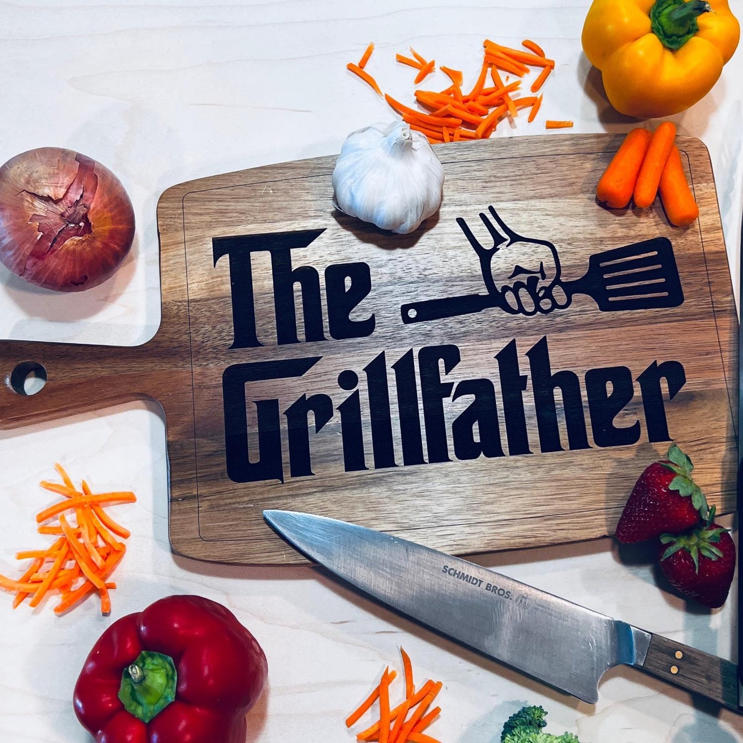Father's Day Cutting Board, Gift For Dad, Love You Daddy, Father's Day Gift, Personalized Gifts For Husband, Cheese Board, The Grillfather