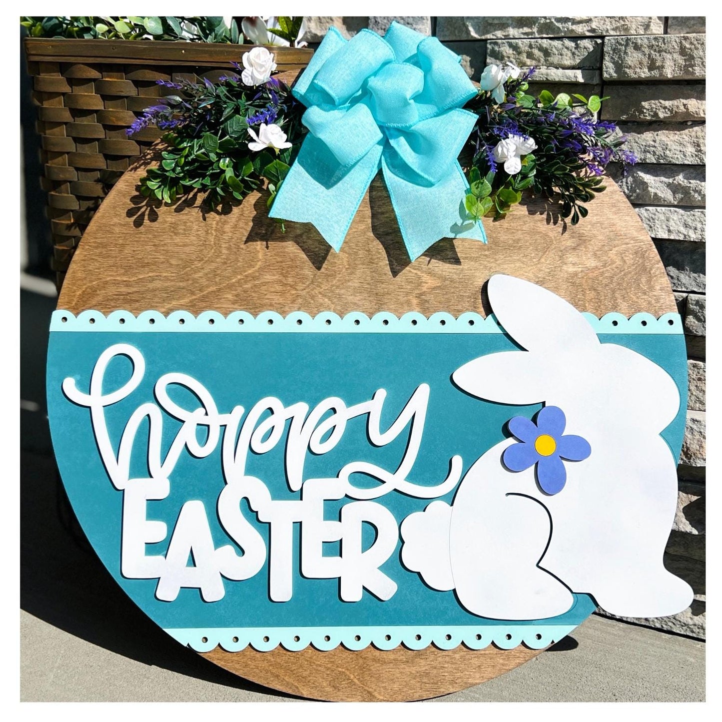 Hoppy Easter Door Sign