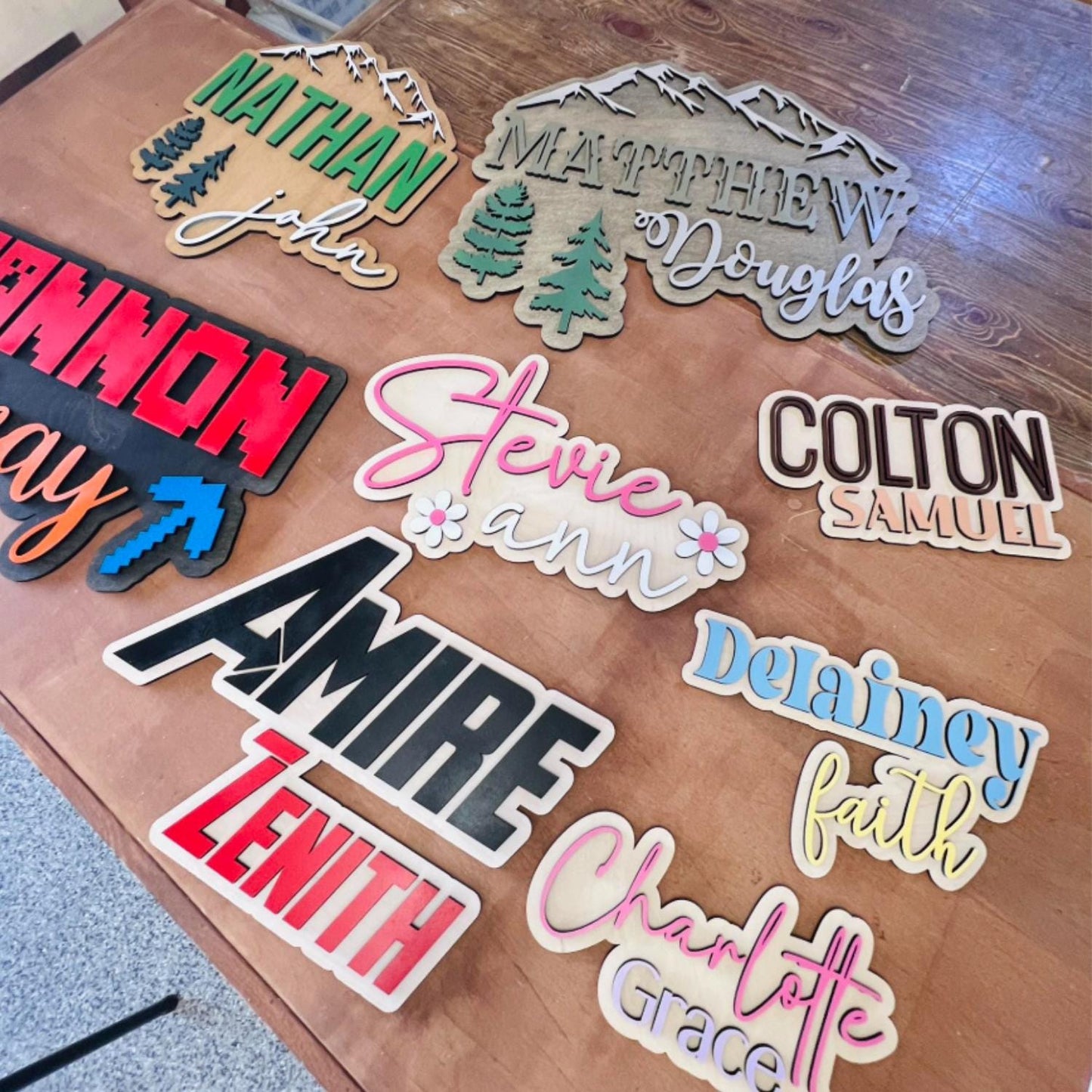 Girls Wood Name Sign | Custom Name Sign | Girls Nursery | Girls Room Decor