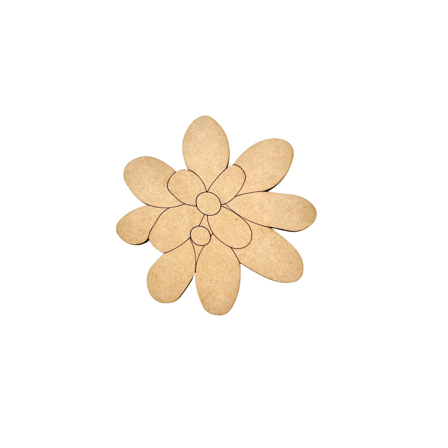 Small 3"-10" | Jellybean Succulent | Wood Succulent Cutout | Craft Wood Shapes | DIY Crafts | Paint by Lines