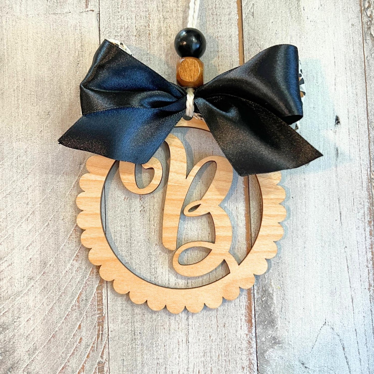 Letter B Car Charm | Monogram B Car Charm | Clearance