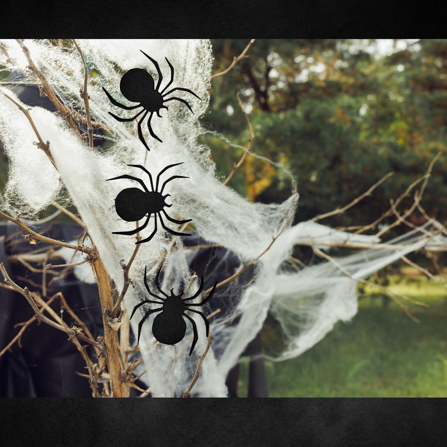 Large Spider Wood Cutout | Halloween Black Widow Spider | Halloween Spider Decor