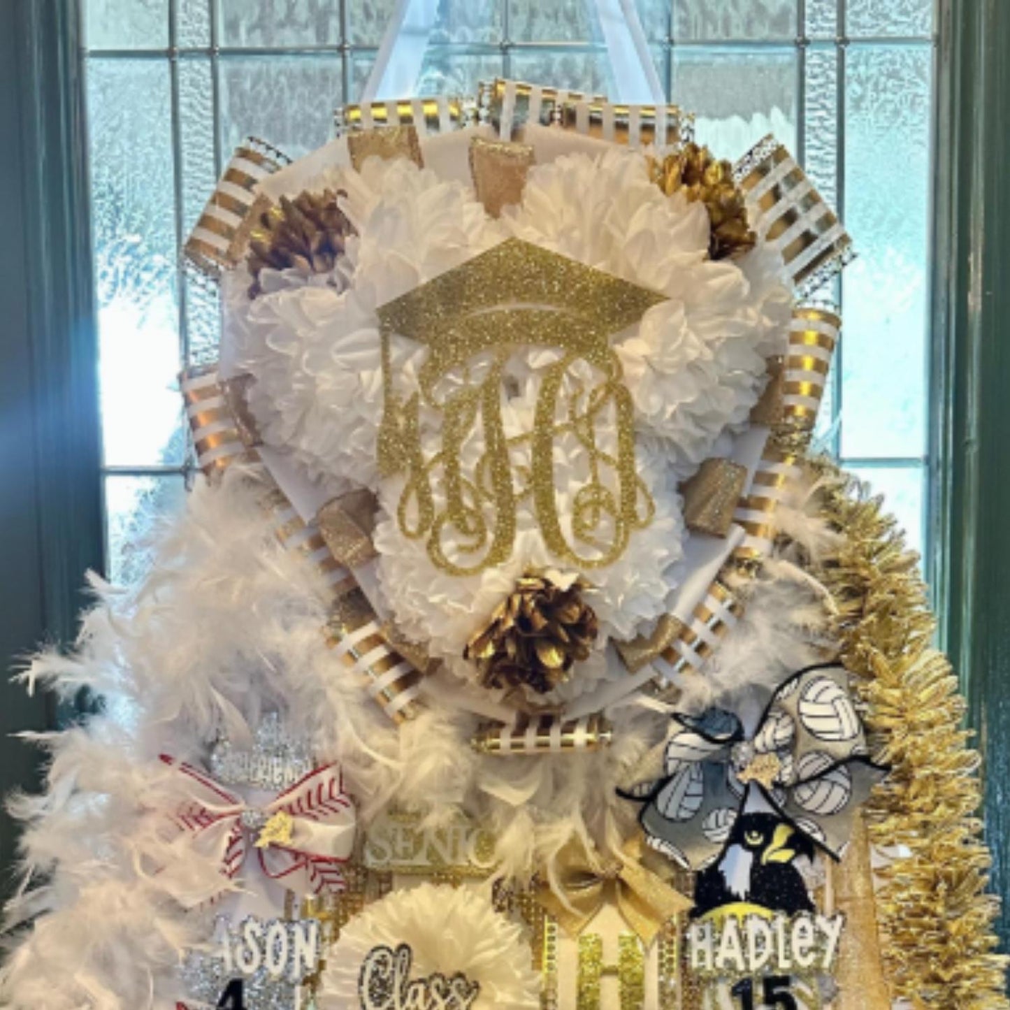 Homecoming Mum Acrylic Accents – Custom Monograms, Graduation Cap Designs, Names & More, 1/8" Acrylic with 50+ Colors