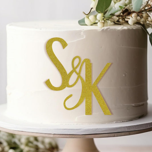 Wedding Personalized Cake Topper | Custom Name Cake Decor | Rustic Wedding Cake Decor | Anniversary Cake Topper | Personalized Wedding Decor