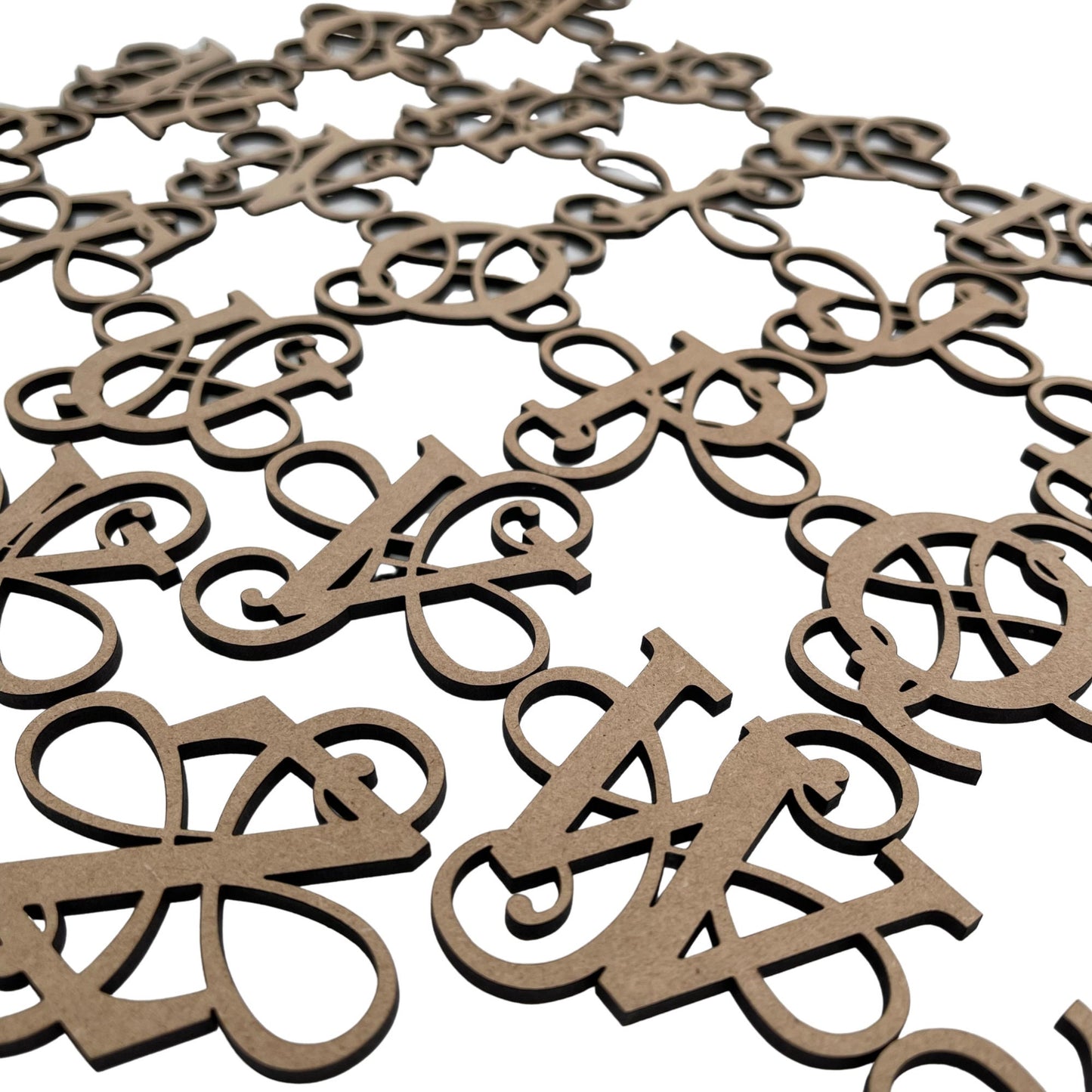 Flourished Wooden Letters