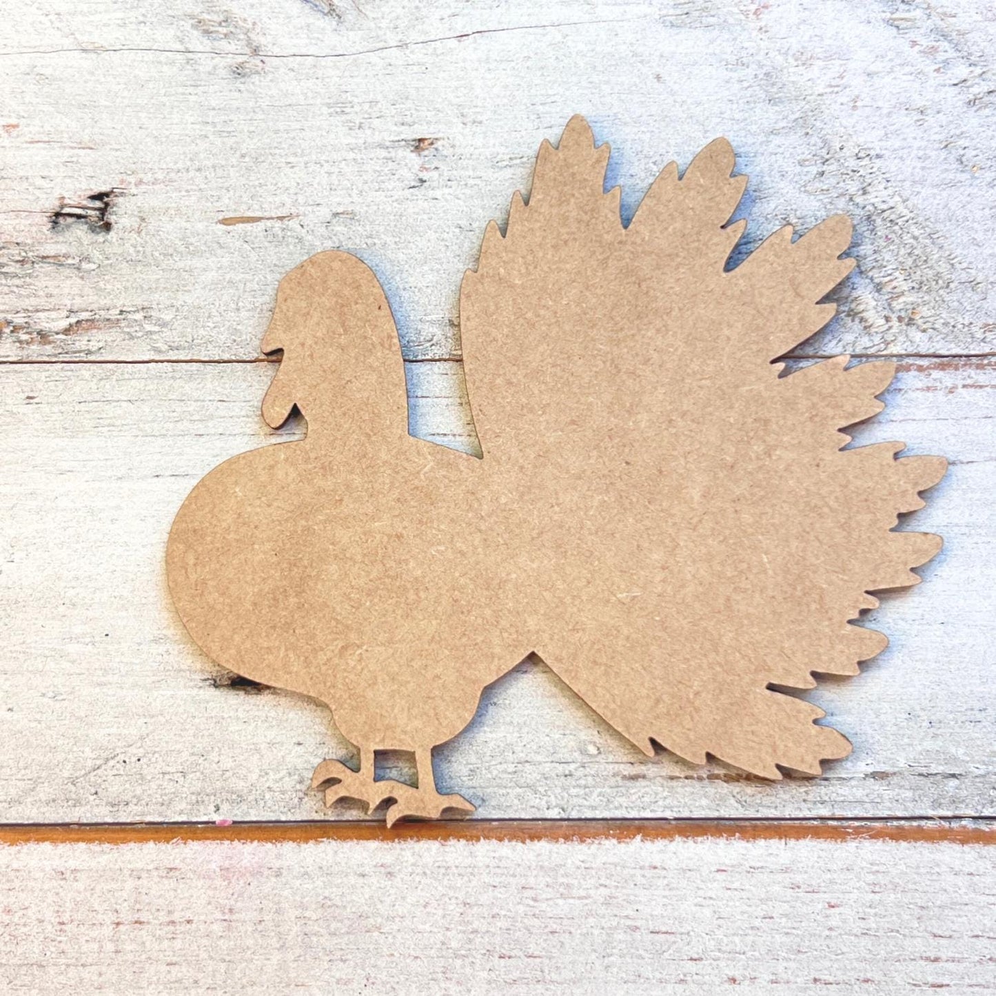 Wood Turkey Craft Shape | Thanksgiving Turkey Wood Cutout