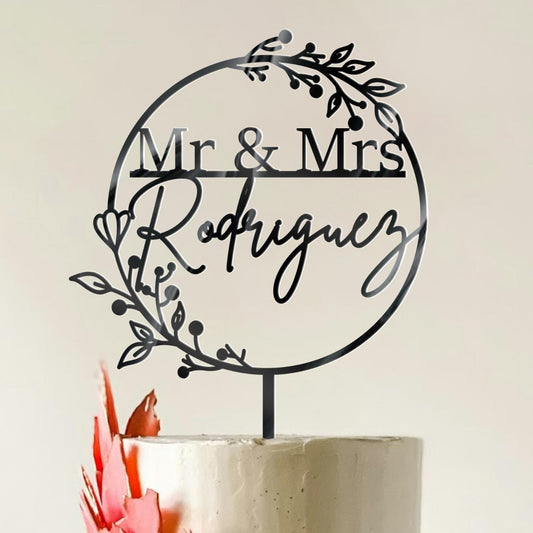 Wedding Personalized Cake Topper | Custom Name Cake Decor | Rustic Wedding Cake Decor | Anniversary Cake Topper | Personalized Wedding Decor
