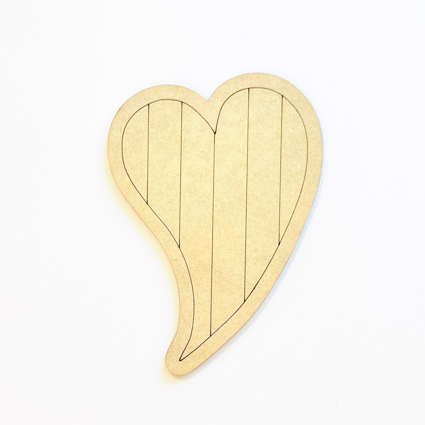 Small Wood Heart | Valentine Heart | Wood Valentine Heart| Paintable Hearts | Paint by Line Crafts