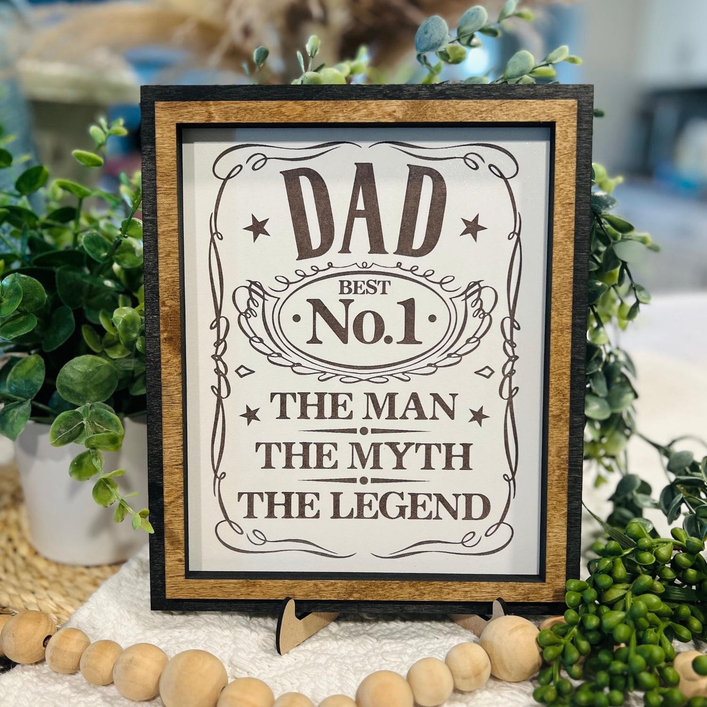 Whiskey Inspired Sign | Father's Day Gift for Dad | Handmade Dad Sign | Birthday and Christmas Gifts for Him
