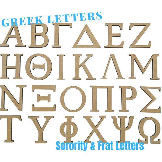 Small GREEK Font | Sorority Letters | Fraternity Letters | Block Style Wood Letters | School Letters | Art & Crafts Letters | Dorm Room