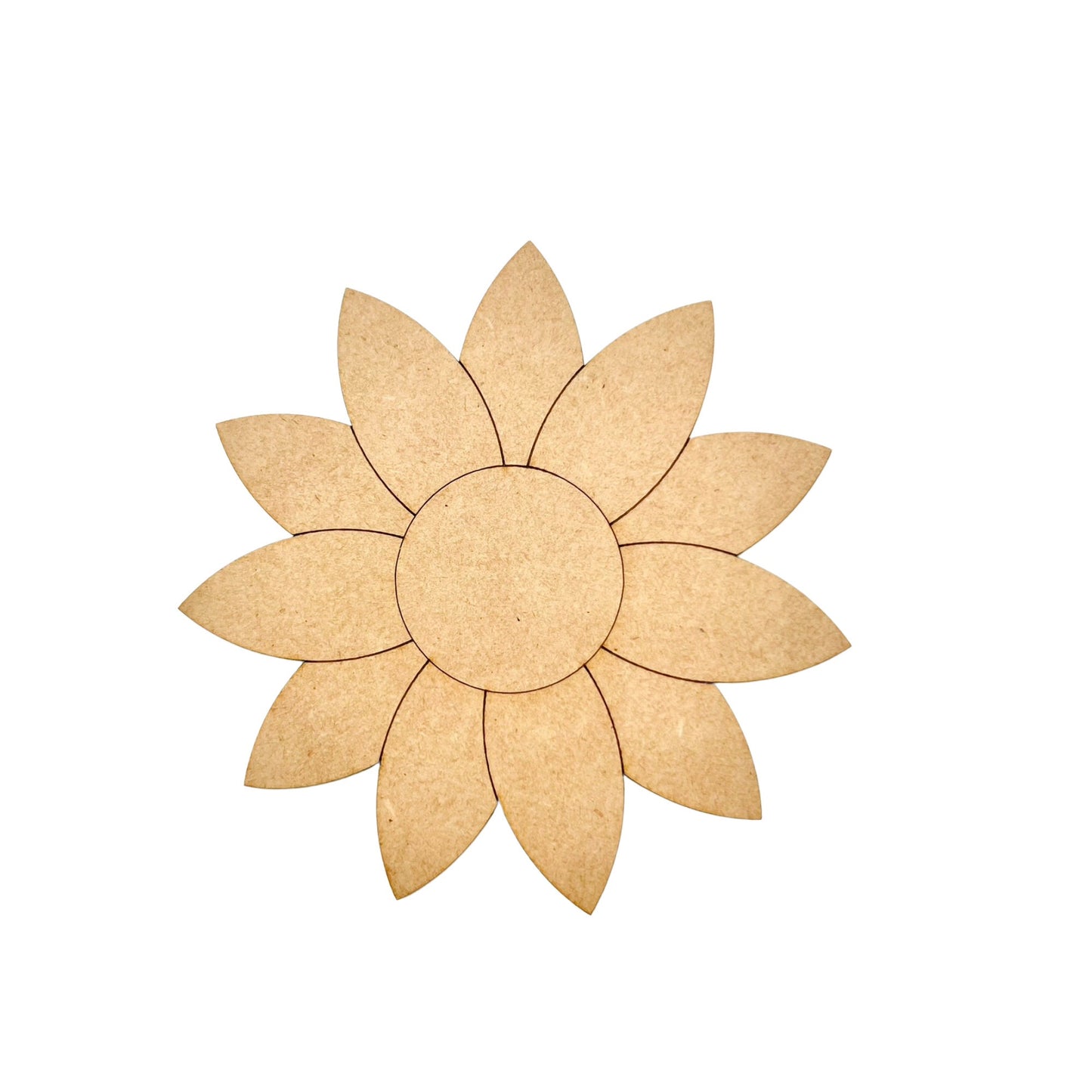 Large 12"-22"| Wood Sunflower | Wood Flower Decor | Flower Shape | Craft Wood Shapes | Spring Decor | DIY Crafts  Paint by Lines