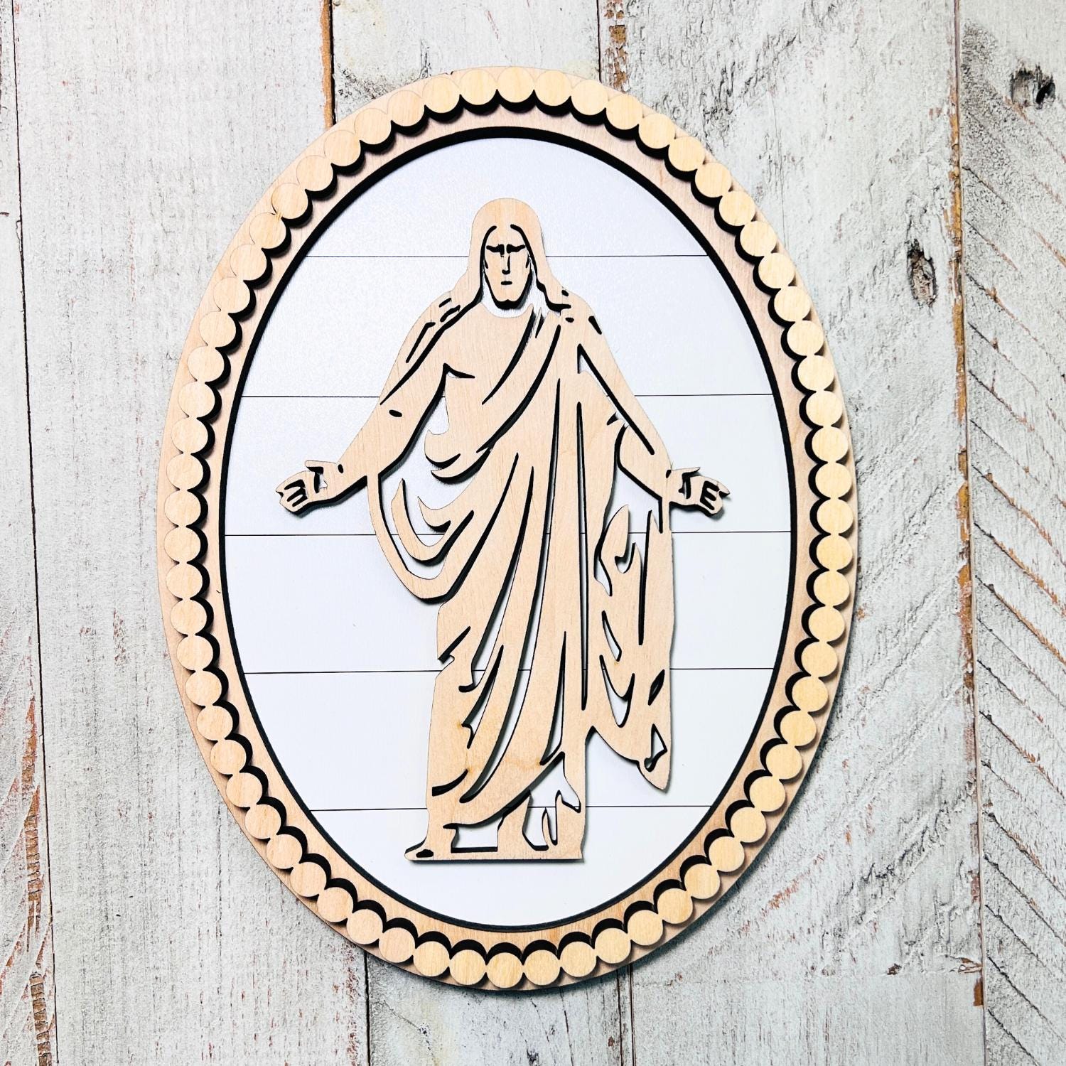 Christ Sign Set | Laser Cut Birch Set | Resurrection Decor | Spiritual Gifts | Gifts for Her | Church Wall Decor | All 3 Signs Included