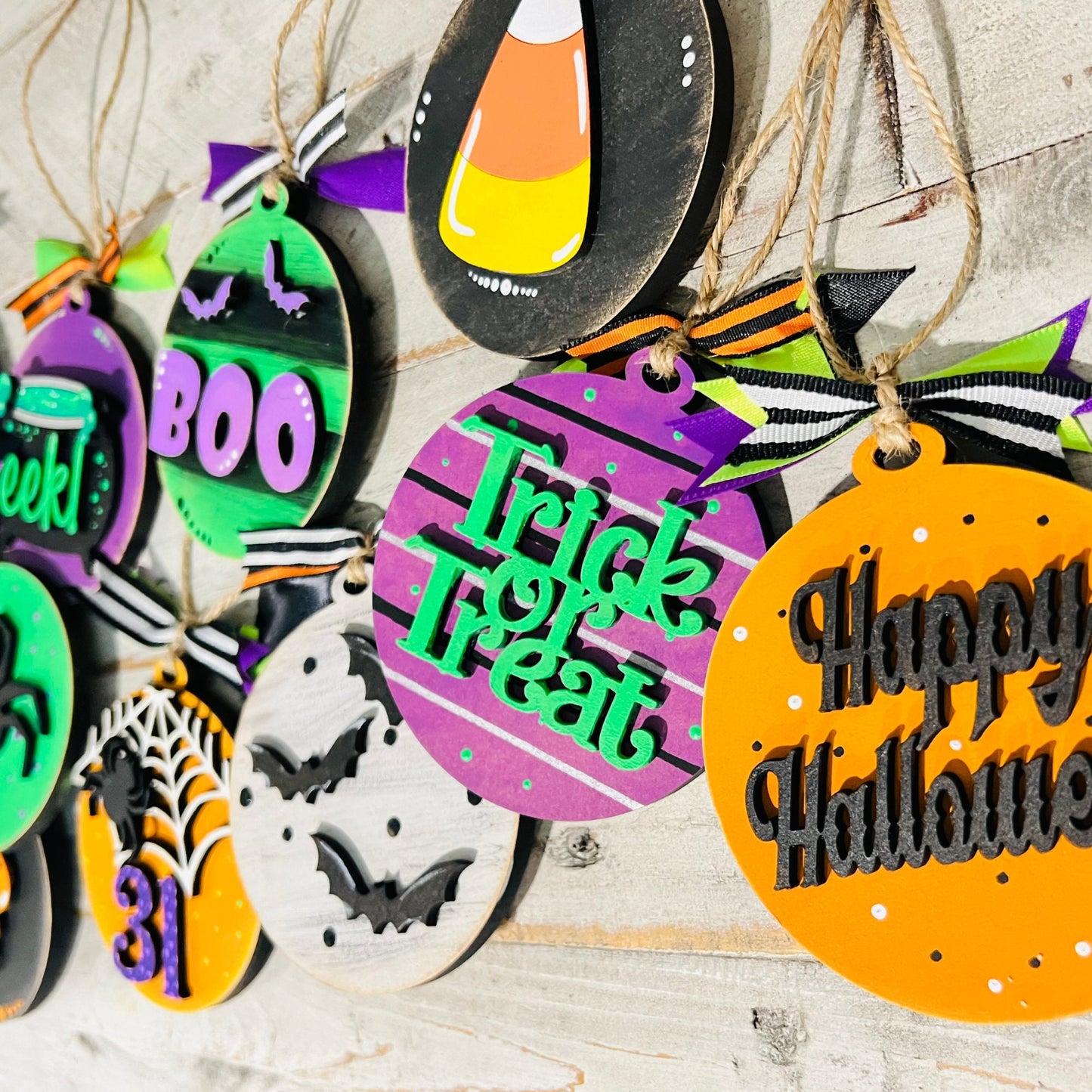 Hand Painted Halloween Ornaments | Halloween Decor | Halloween Christmas Tree | Halloween Charms