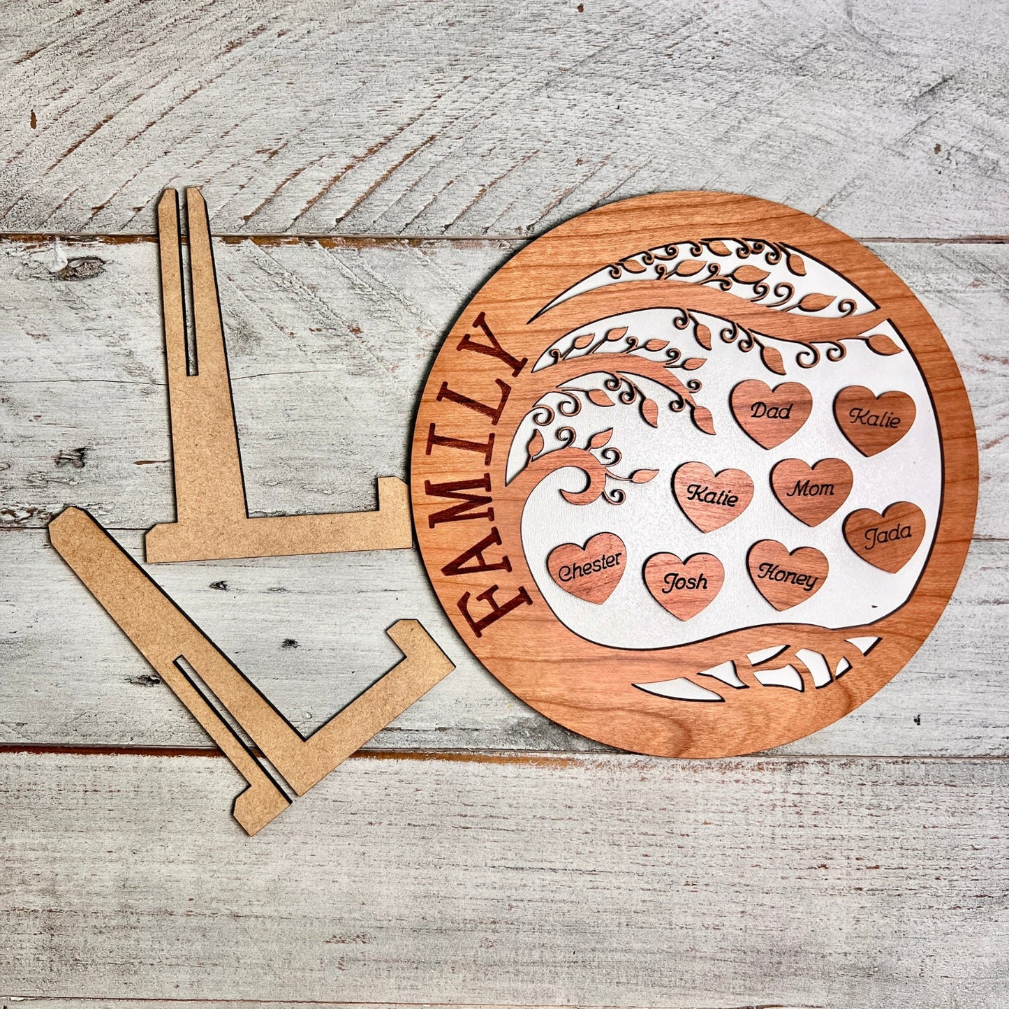 Personalized Family Life Tree, Family Sign, Birthday Gift, Personalized Mother's Day Idea, Gifts for Grandma, Christmas Present for Family