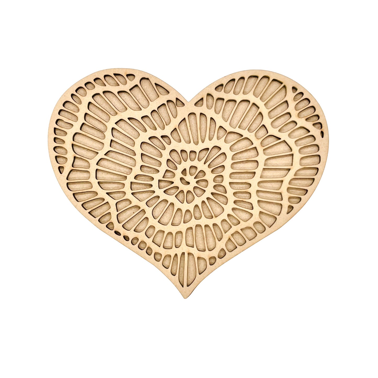 Large Rose Heart | Valentine Heart | Heart with Rose | Valentine Crafts | Wood Heart Cutout | 1 layer or 2 Layer