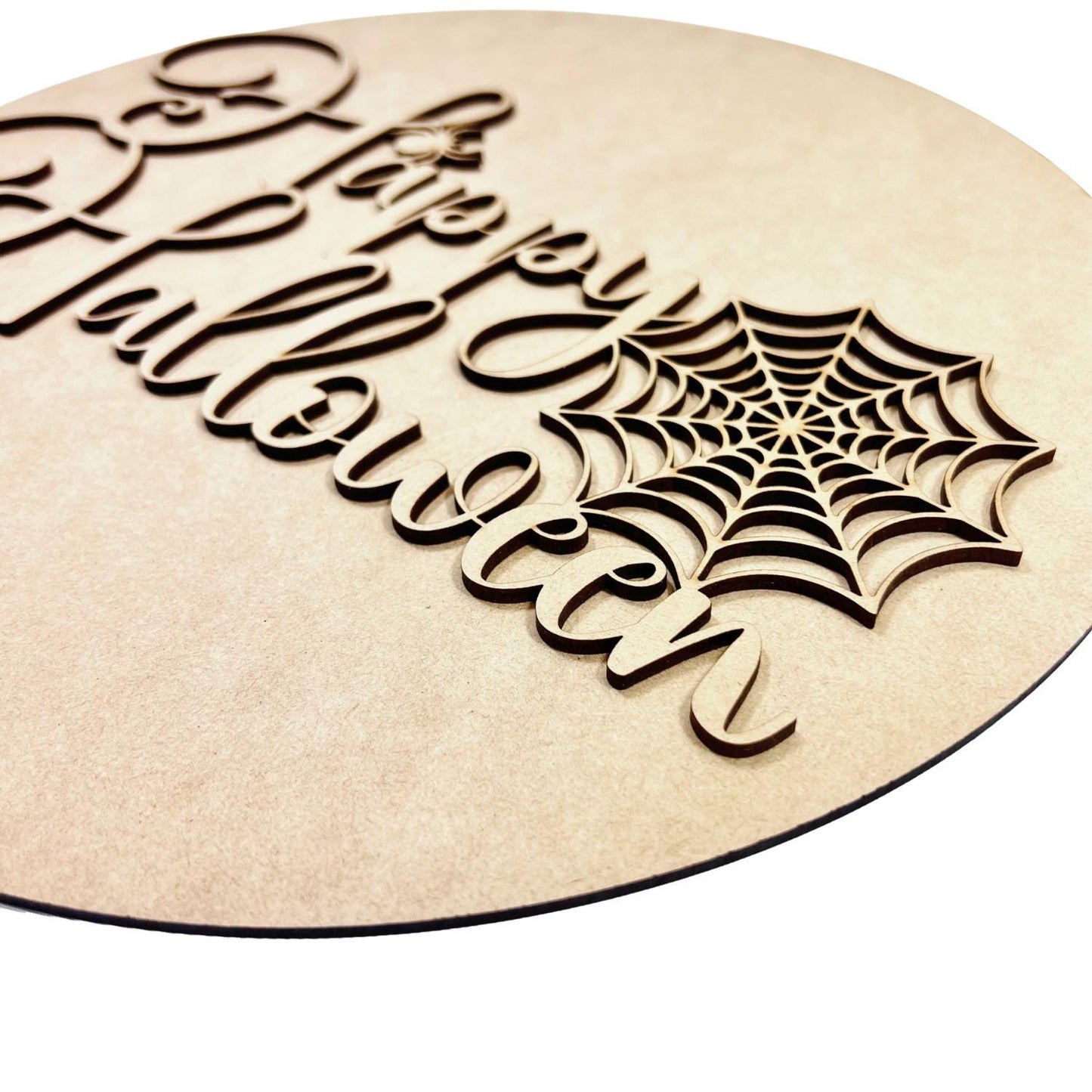Small Boo Happy Halloween | Halloween Door Sign | Halloween Decor | DIY Halloween Door Sign | Unfinished Halloween Crafts