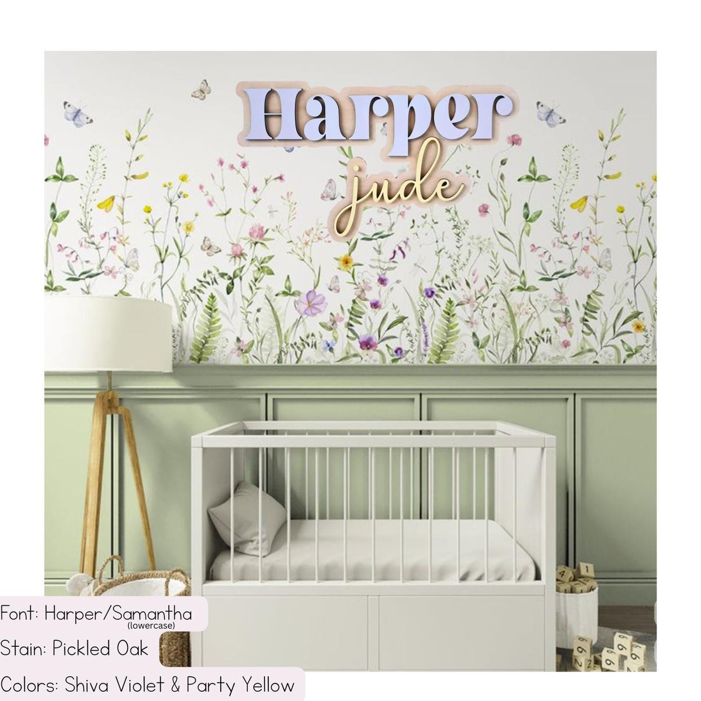 Girls Wood Name Sign | Custom Name Sign | Girls Nursery | Girls Room Decor