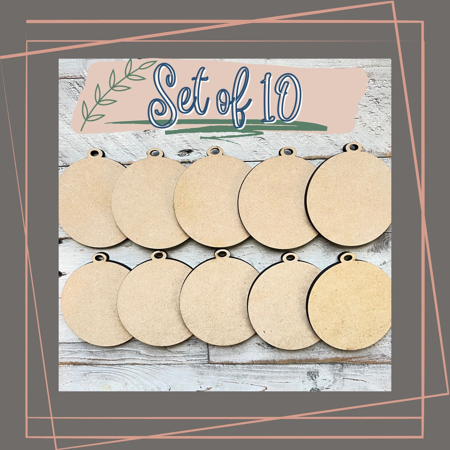 Blank Wood Christmas Ornaments | Wood Ornaments | Craft Ornaments | DIY Ornaments | Wood Blank | Wood Ornaments