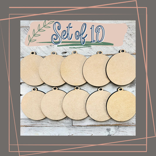Blank Wood Christmas Ornaments | Wood Ornaments | Craft Ornaments | DIY Ornaments | Wood Blank | Wood Ornaments
