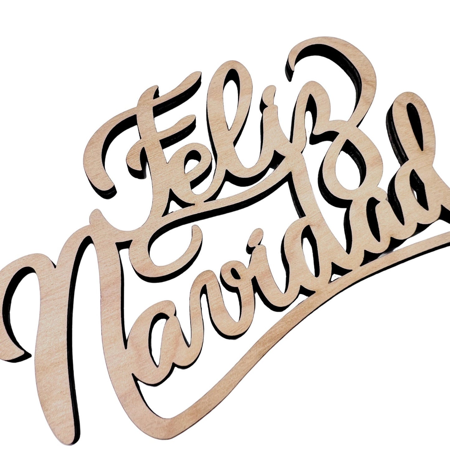 Large Feliz Navidad Wood Word Cutout | Merry Christmas wood letter | Christmas wreath | Christmas Door hanger | Christmas Crafts |