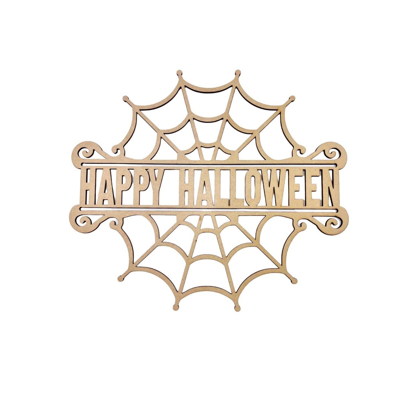 Large Spider Web with Last Name | Personalized Halloween Decor | DIY Halloween door sign | Family Name Halloween Sign